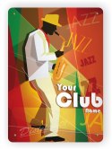 JAZZ CLUB METALOWY SZYLD PLAKAT VINTAGE RETRO0 #4499