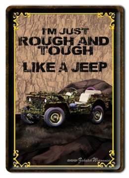 JEEP METALOWY SZYLD OBRAZEK VINTAGE RETRO #01300