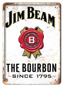 JIM BEAM WHISKEY METALOWY SZYLD PLAKAT RETRO #07349