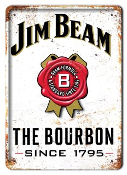 JIM BEAM WHISKEY METALOWY SZYLD PLAKAT RETRO #07349