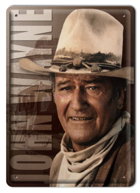 JOHN WAYNE METALOWY SZYLD OBRAZEK VINTAGE #00160