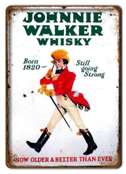 JOHNNIE WALKER WHISKEY METALOWY SZYLD PLAKAT #07406