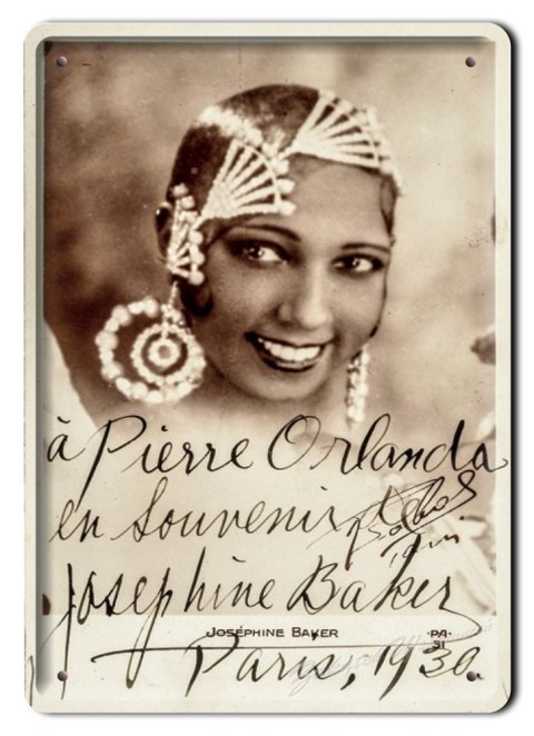 JOSEPHINE BAKER METALOWY SZYLD PLAKAT RETRO #01703