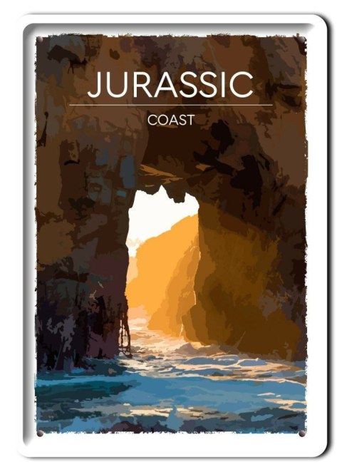 JURASSIC PLAKAT METALOWY SZYLD OBRAZEK RETRO #20417