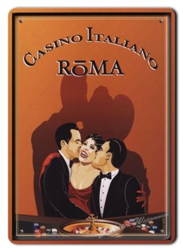 KASYNO ROMA RZYM METALOWY SZYLD RETRO #01700