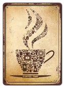 KAWA COFFEE METALOWY PLAKAT SZYLD RETRO #08042