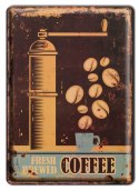 KAWA COFFEE METALOWY SZYLD PLAKAT RETRO #00770