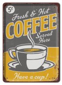 KAWA DRINK METALOWY SZYLD PLAKAT RETRO #07856