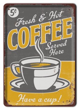 KAWA DRINK METALOWY SZYLD PLAKAT RETRO #07856