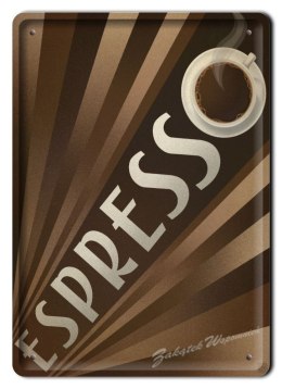 KAWA ESPRESSO METALOWY SZYLD PLAKAT RETRO #04932