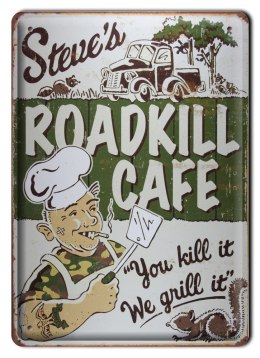 KAWA GRILL METALOWY SZYLD VINTAGE RETRO #00821