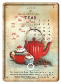 KAWA KALENDARZ METALOWY SZYLD PLAKAT RETRO #06442