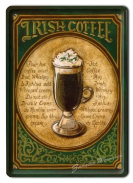 KAWA METALOWY SZYLD PLAKAT OBRAZEK RETRO #02405