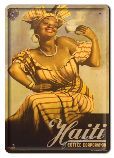 KAWA METALOWY SZYLD PLAKAT OBRAZEK VINTAGE #02061