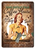 KAWA METALOWY SZYLD PLAKAT OBRAZEK VINTAGE #03213