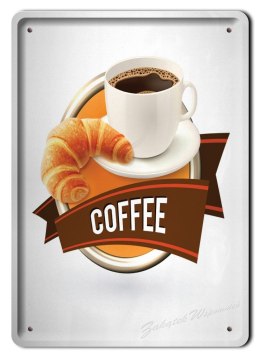 KAWA METALOWY SZYLD PLAKAT OBRAZEK VINTAGE #03826