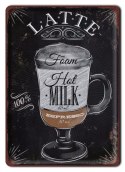 KAWA METALOWY SZYLD PLAKAT RETRO VINTAGE #07922