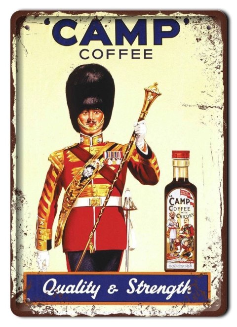 KAWA METALOWY SZYLD PLAKAT RETRO VINTAGE #08054