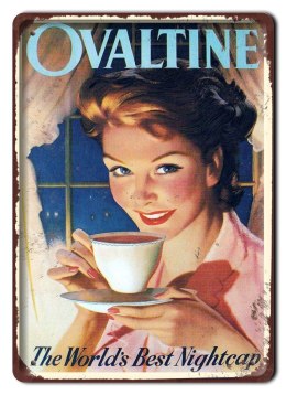 KAWA METALOWY SZYLD PLAKAT VINTAGE RETRO #08538