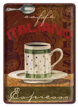 KAWA PLAKAT METALOWY SZYLD RETRO VINTAGE #10234