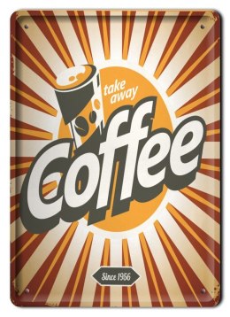 KAWA PLAKAT METALOWY SZYLD RETRO VINTAGE #10998