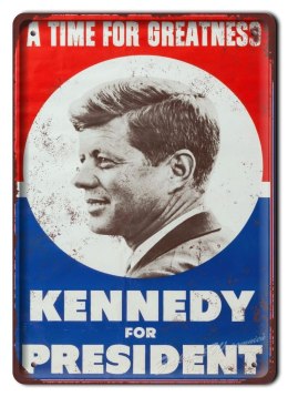 KENNEDY METALOWY SZYLD VINTAGE RETRO #05411
