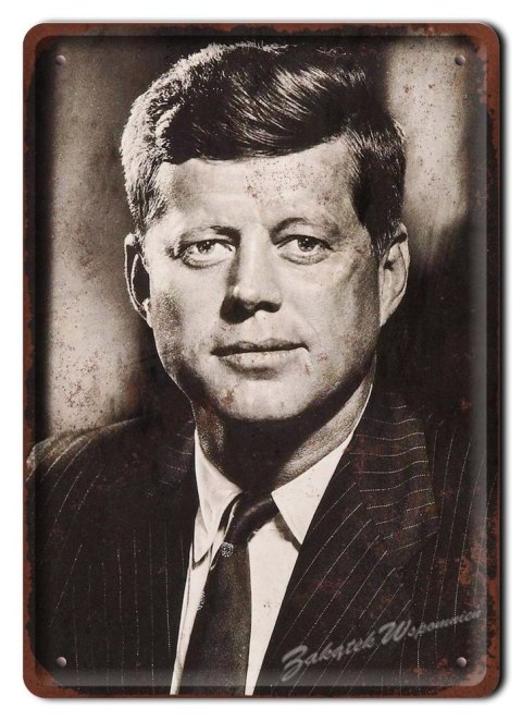 KENNEDY METALOWY SZYLD VINTAGE RETRO #05432