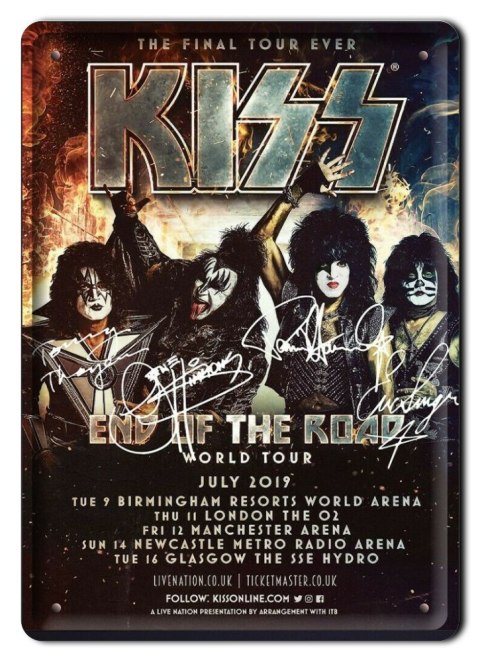 KISS PLAKAT METALOWY SZYLD TABLICZKA RETRO #11500