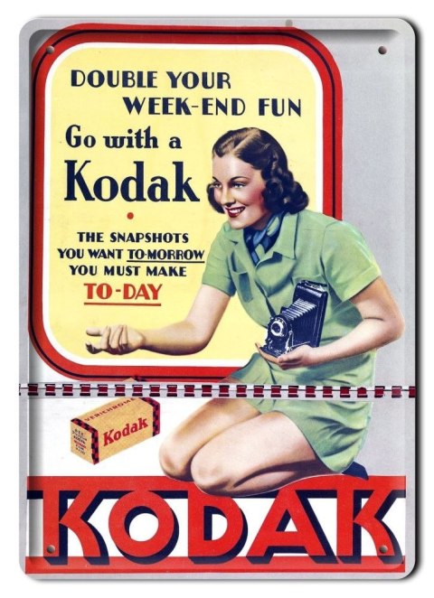 KODAK METALOWY SZYLD PLAKAT VINTAGE RETRO #08535