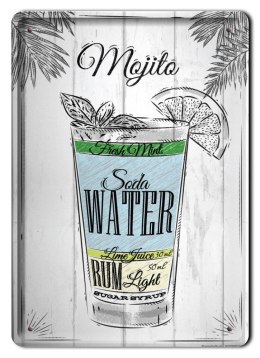 KOKTAIL PLAKAT METALOWY SZYLD RETRO VINTAGE #10979