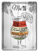 KOKTAIL PLAKAT METALOWY SZYLD RETRO VINTAGE #10981