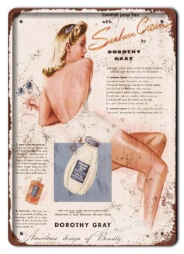 KOSMETYKI METALOWY SZYLD PLAKAT RETRO #06228