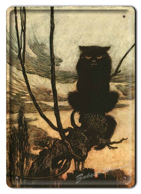 KOT METALOWY SZYLD PLAKAT VINTAGE RETRO #01939