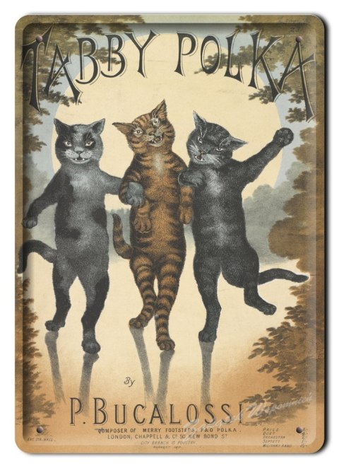 KOTY METALOWY SZYLD PLAKAT OBRAZEK RETRO #01938