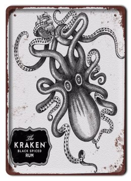 KRAKEN RUM METALOWY SZYLD OBRAZEK RETRO #07179