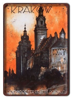 KRAKÓW METALOWY SZYLD PLAKAT OBRAZEK RETRO #05952