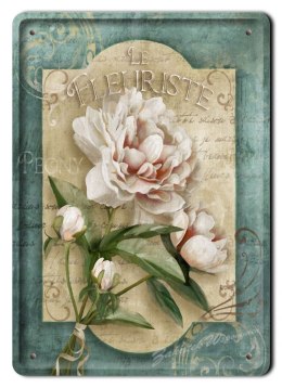 KWIATY METALOWY SZYLD PLAKAT OBRAZEK RETRO #02698