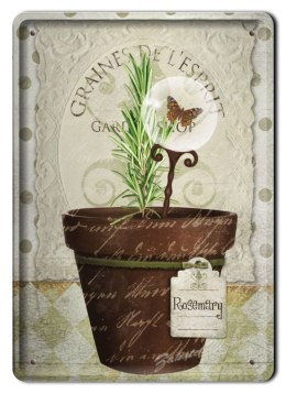 KWIATY METALOWY SZYLD PLAKAT OBRAZEK RETRO #04924