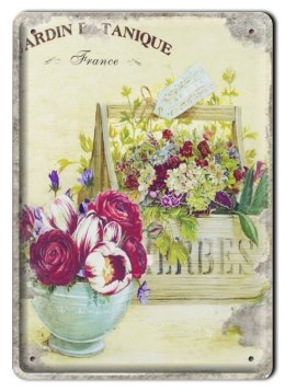 KWIATY METALOWY SZYLD PLAKAT RETRO VINTAGE #01121