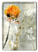 KWIATY METALOWY SZYLD PLAKAT RETRO VINTAGE #10694