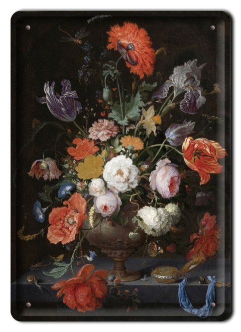 KWIATY METALOWY SZYLD PLAKAT RETRO VINTAGE #10800