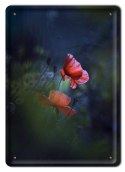 KWIATY METALOWY SZYLD VINTAGE RETRO #09333