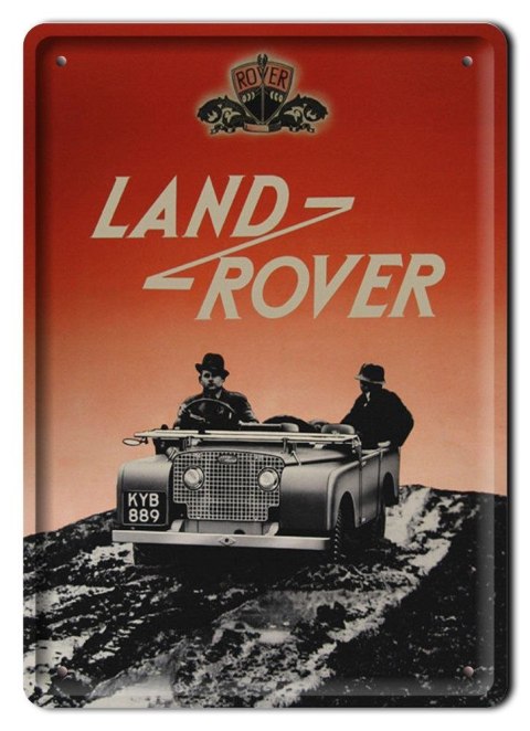 LAND ROVER METALOWY SZYLD PLAKAT RETRO #08697