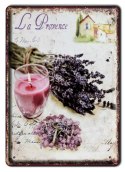 LAWENDA METALOWY SZYLD PLAKAT RETRO VINTAGE #01100