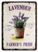 LAWENDA METALOWY SZYLD PLAKAT RETRO VINTAGE #01108
