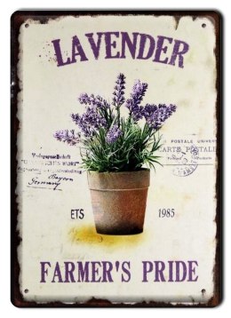 LAWENDA METALOWY SZYLD PLAKAT RETRO VINTAGE #01108