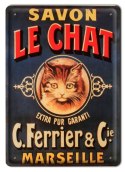 LE CHAT KOT METALOWY SZYLD VINTAGE RETRO #00555