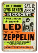 LED ZEPPELIN METALOWY SZYLD VINTAGE RETRO #05593