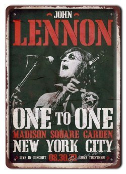 LENNON METALOWY SZYLD PLAKAT OBRAZEK RETRO #06104