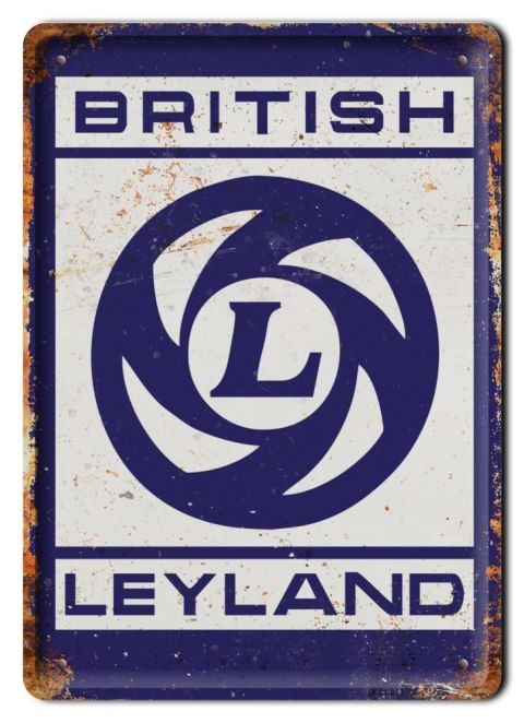 LEYLAND METALOWY SZYLD OBRAZEK VINTAGE RETRO #09667